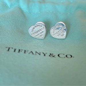 Tiffany & Co Heart Tag Stud Earrings